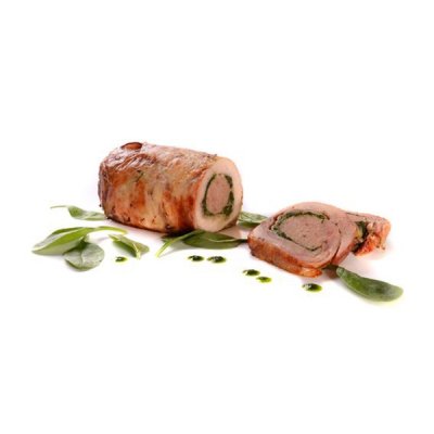 Mísa - kuřecí roláda se slaninou a špenátem  sous-vide